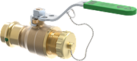 Viega ProPress ball valve Smart Connect feature, Zero Lead Model 2971.6ZL