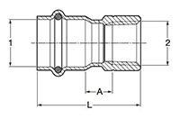 ProPress Adapter, P x FPT - Model 4012, 6012_dim