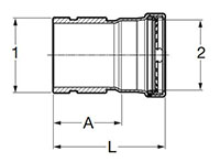 ProPress 316 Adapter, G x P - Model 4013.2XL_dim