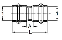 ProPress Coupling, P x P - Model 4015, 6015_dim