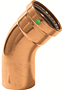 Viega ProPress elbow 45° XL, street Smart Connect feature, Zero Lead Model 0926.1XL