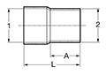 ProPress Adapter, FTG x FTG - Model 0113.1XL, 4013.3XL_dim