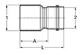 ProPress Reducer, FTG x P - Model 4015.1XL, 6015.1XL_dim