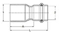 ProPress Reducer, FTG x P - Model 4015.1, 6015.1_dim