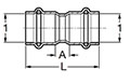 ProPress Coupling, P x P - Model 4015, 6015_dim