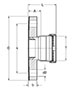 ProPress Adapter Flange, P x BP - Model 4059XL, 6059XL_dim